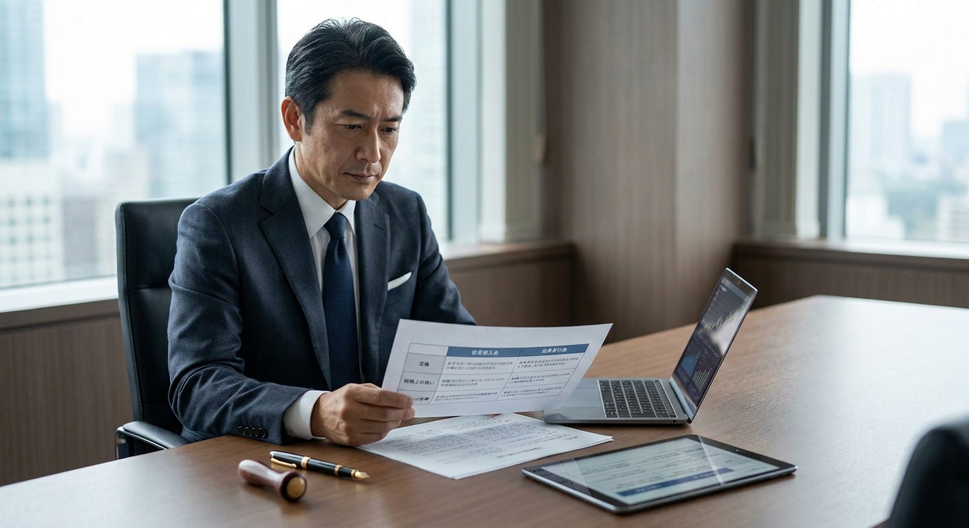 役員借入金と役員貸付金の比較表