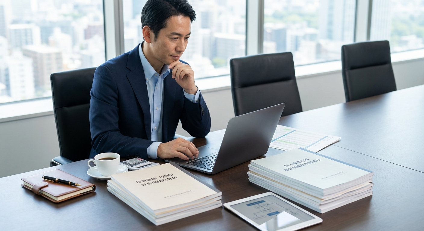 役員報酬ベースの社会保険料と個人事業所得ベースの国民健康保険料の算出ロジック比較図